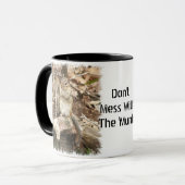 Mess niet met de 'Munk'. Mok (Voorkant links)