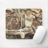 Mess niet met de 'Munk'. Mousepad Muismat (Met muis)