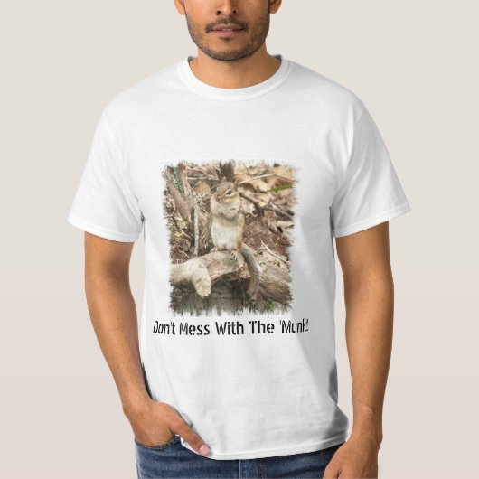 Mess niet met de 'Munk'. T-shirt (Voorkant)