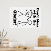 Mess niet met de oboïst poster (Keuken)