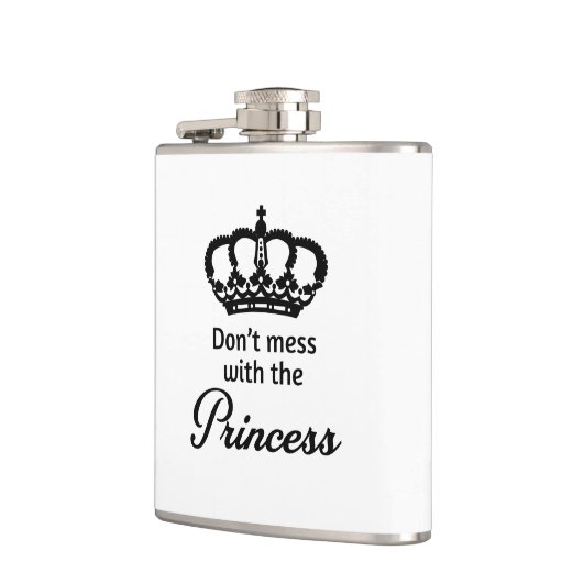 Mess niet met de prinses heupfles (Links)