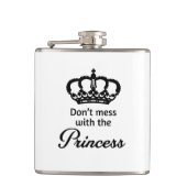 Mess niet met de prinses heupfles (Voorkant)