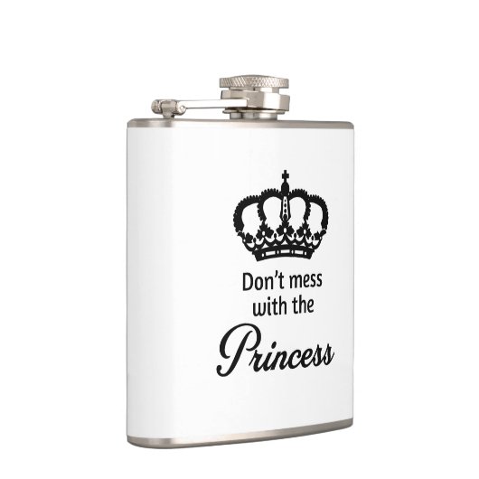 Mess niet met de prinses heupfles (Rechts)