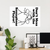 Mess niet met de Sousaphone Player Poster (Thuiskantoor)