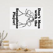 Mess niet met de Sousaphone Player Poster (Keuken)