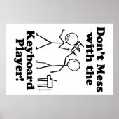 Mess niet met de toetsenbordspeler poster (Voorkant)
