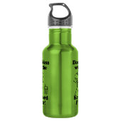 Mess niet met de toetsenbordspeler waterfles (Achterkant)