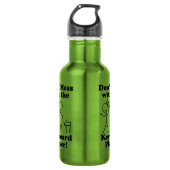 Mess niet met de toetsenbordspeler waterfles (Voorkant)