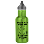 Mess niet met de toetsenbordspeler waterfles (Links)