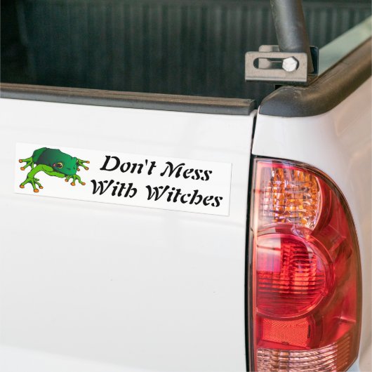 Mess niet met heksen bumpersticker (Op Truck)
