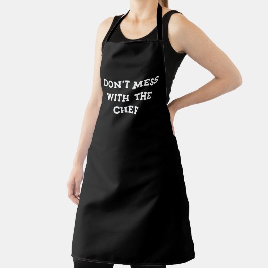 Mess niet met het zwarte schort. schort (Insitu)