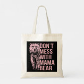 Mess niet met mama Beer Tote Bag (Achterkant)