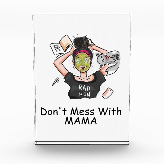 Mess niet met mama. fotoblokken (Voorkant)