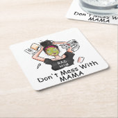 Mess niet met mama. kartonnen onderzetters (Schuin)