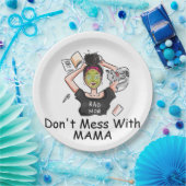 Mess niet met mama. papieren bordje (Feest)