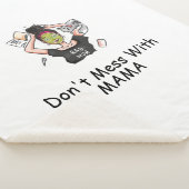 Mess niet met mama. sherpa deken (3/4)