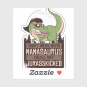 Mess niet met Mamasaurus, je krijgt JURASSKICKED Sticker (Vel)