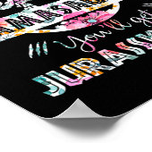 Mess niet met Mamasaurus T Rex Dinosaur mam Poster (Hoek)