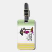 Mess niet met mij bagagelabel (Voorkant verticaal)