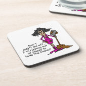 Mess niet met mij bier onderzetter (Linkerzijde)