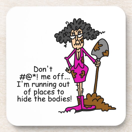 Mess niet met mij bier onderzetter (Voorkant)