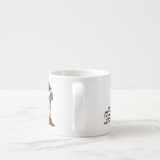 Mess niet met mij espresso kop (Achterkant)