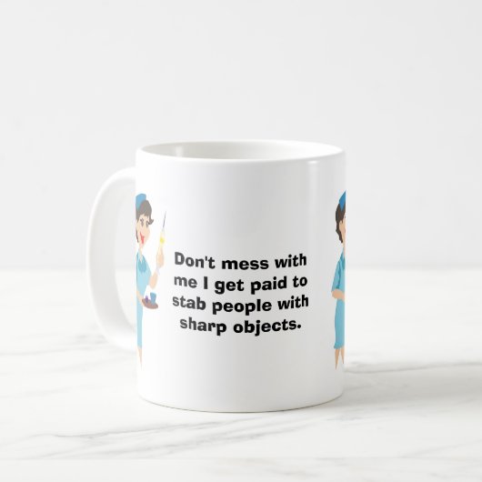 Mess niet met mij koffiemok (Voorkant links)