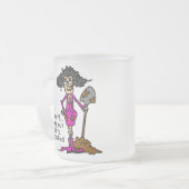 Mess niet met mij matglas koffiemok (Voorkant links)