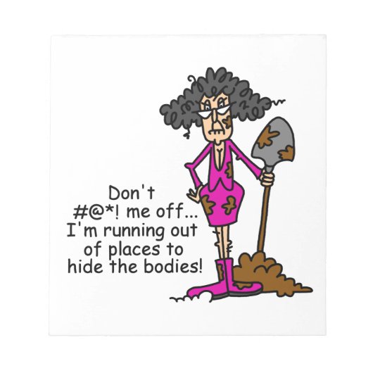 Mess niet met mij notitieblok (Voorkant)