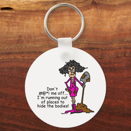 Mess niet met mij sleutelhanger (Voorkant)