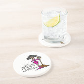 Mess niet met mij zandsteen onderzetter (Zijkant)