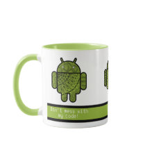 Mess niet met Mijn Code Groene Robots