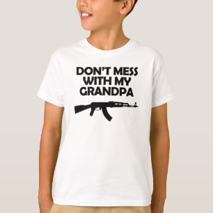 Mess niet met mijn opa t-shirt