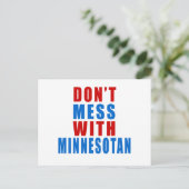 Mess niet met MINNESOTAN Briefkaart (Staand voorkant)