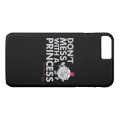 Mess niet met Miss Princess Case-Mate iPhone Case (Achterkant (Horizontaal))