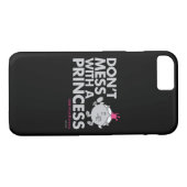 Mess niet met Miss Princess Case-Mate iPhone Case (Achterkant (Horizontaal))