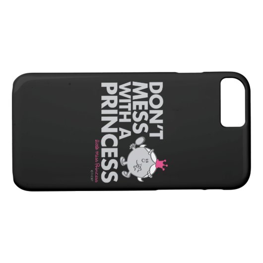 Mess niet met Miss Princess Case-Mate iPhone Case (Achterkant (Horizontaal))