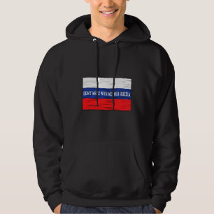 Mess niet met Moeder Rusland Russische vlag Hoodie