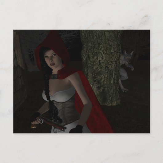 Mess niet met rood briefkaart (Voorkant)