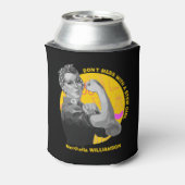 Mess niet met STEM Girl Blikjeskoeler (Blikje Achterkant)