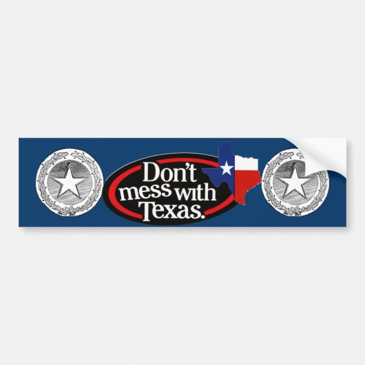 Mess niet met Texas Bumpersticker 2 (Voorkant)