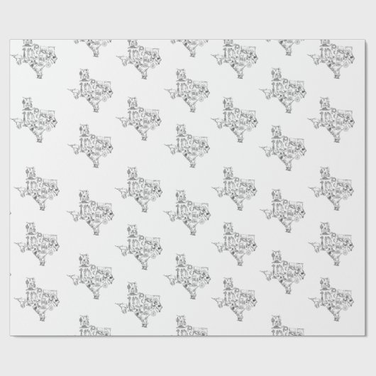 Mess niet met Texas Cadeaupapier (Vlak)