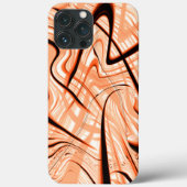 Mess of brown wavy strokes in verschillende richti Case-Mate iPhone case (Achterkant)