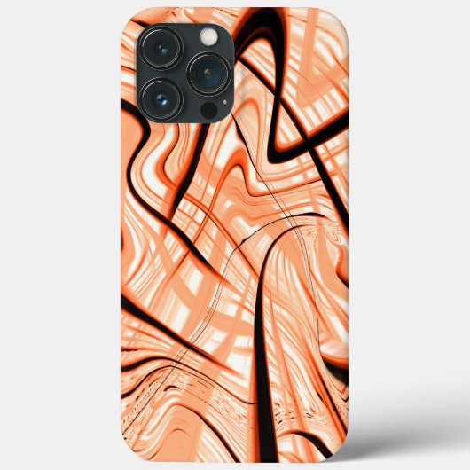 Mess of brown wavy strokes in verschillende richti Case-Mate iPhone case (Achterkant)