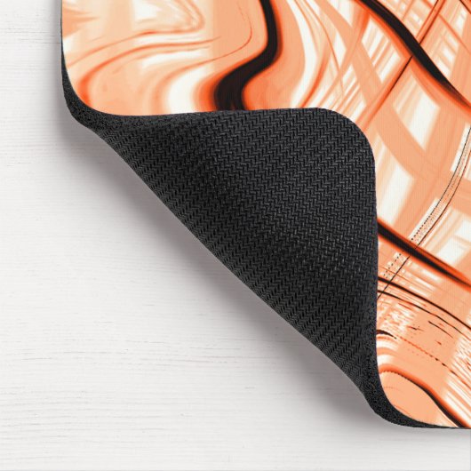 Mess of brown wavy strokes in verschillende richti muismat (Hoek)