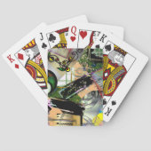 Mess of design objects & symbols with rogh effect pokerkaarten (Achterkant)