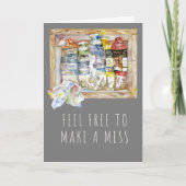 Mess Paint Tubes 5x7 Folded Kaart (Voorkant)