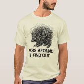 MESS ROND EN VIND PORCUPINE T-SHIRT (Voorkant)