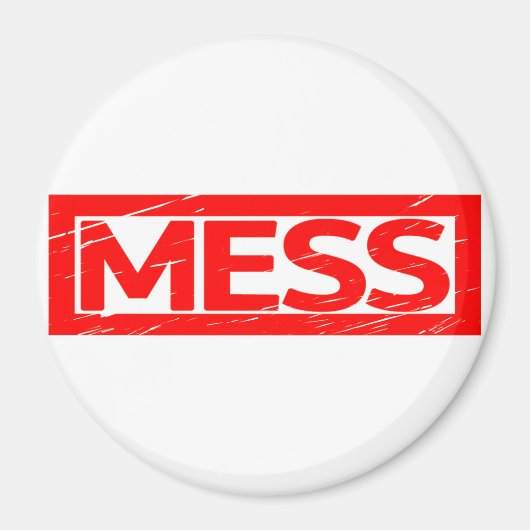Mess Stamp Magneet (Voorkant)