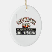 Mess with me, je knoeit met het hele caravanpark. keramisch ornament (Rechts)